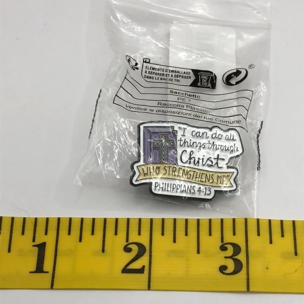 3/$25 “I Can Do All Things Through Christ…” Unisex Pin Badge Brooch